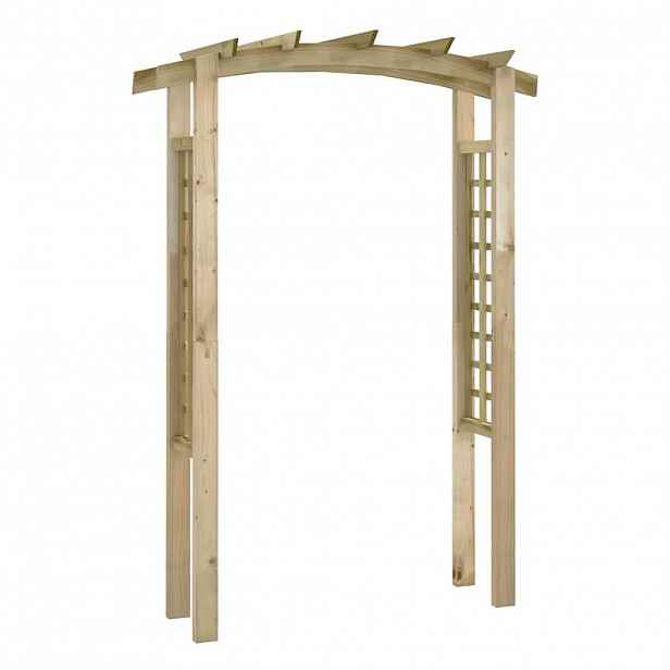 vidaXL Trelážový oblouk 150 x 60 x 210 cm dřevo