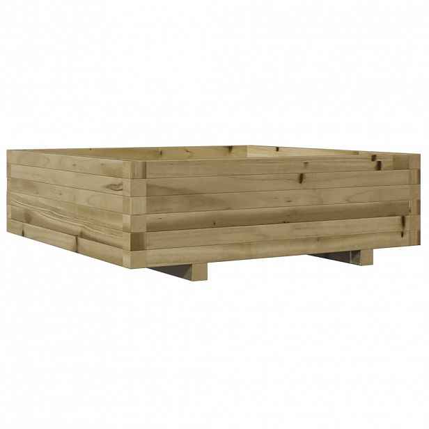 vidaXL Zahradní truhlík 80 x 80 x 26,5 cm impregnované borové dřevo