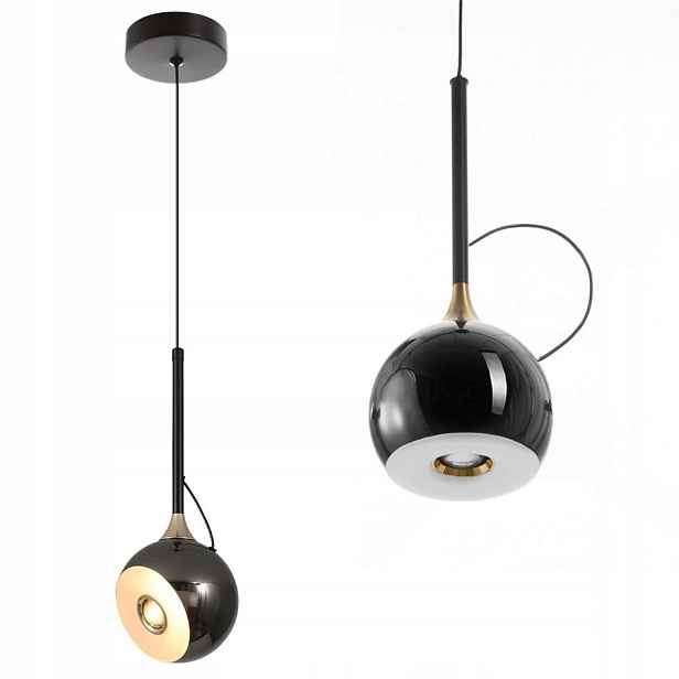 Závěsná Led lampa Černá Jednotlivá s Magnetem Nastavitelný Úhel pro Ložnici