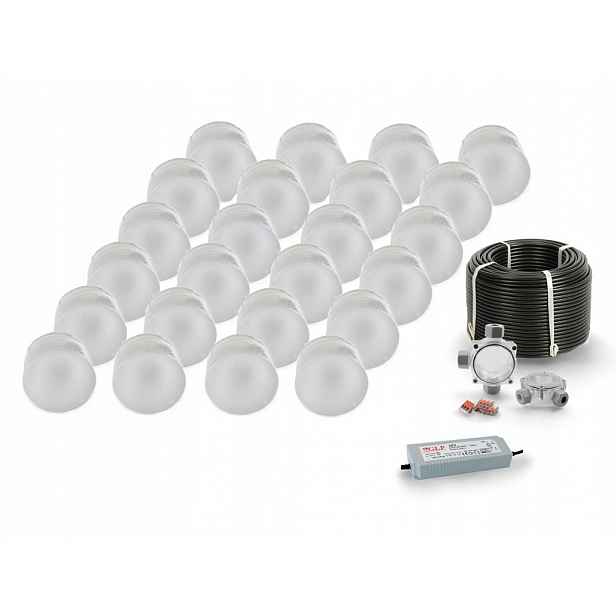 24x Led nájezdové svítidlo 12V IP68 Bc Kolo Ø 7,5