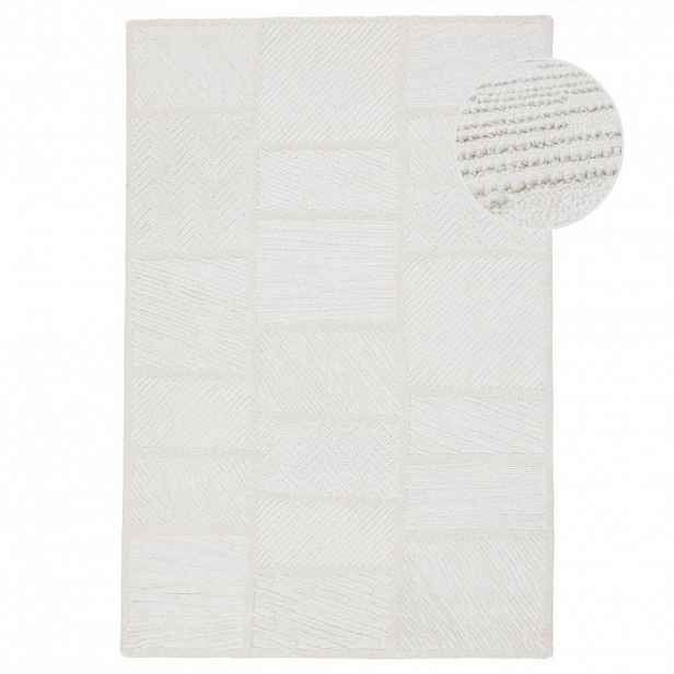 Flair Rugs VLNĚNÝ KOBEREC, 160/230 cm bílá