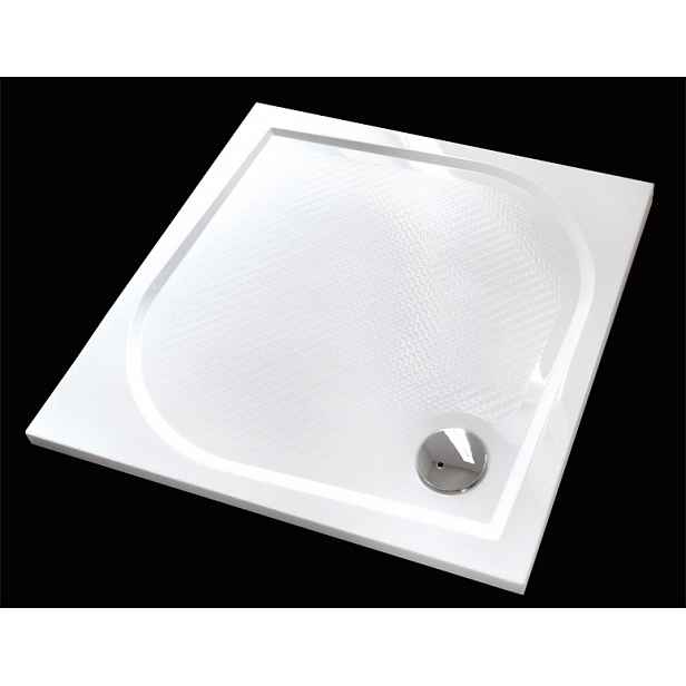 Bent 90x90cm sprchová vanička z litého mramoru čtvercová s protiskluzovou úpravou