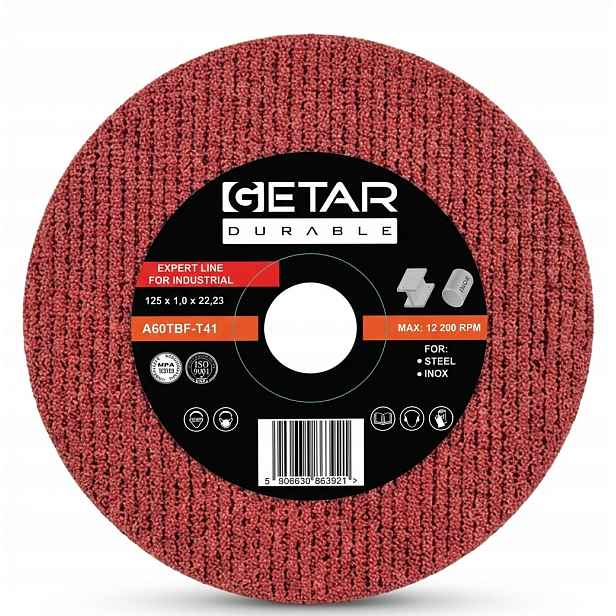 Řezací kotouč na Metalu Inox 125x1,0 Getar T41 Redline 1op-50 Ks.
