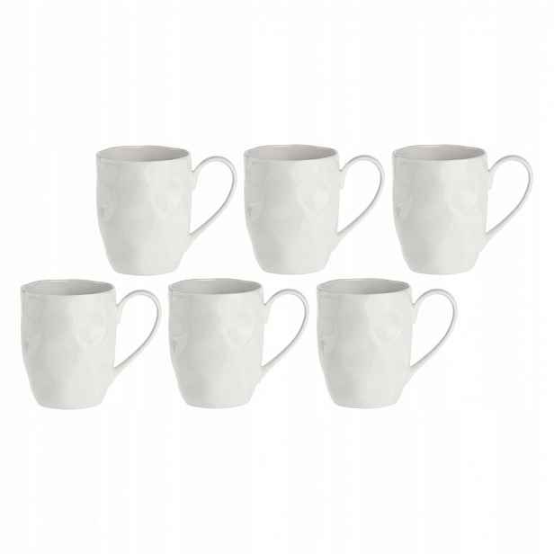 Sada 6 porcelánových hrnků La Porcellana Bianca Lunia 350 ml
