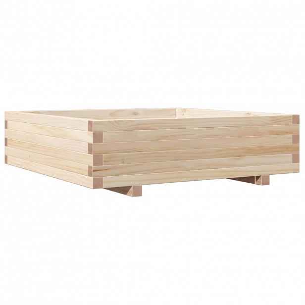 vidaXL Zahradní truhlík 90 x 90 x 26,5 cm masivní borové dřevo