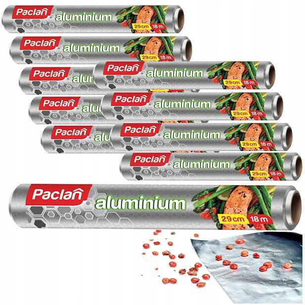 Alobal lisovaná 29 Cm x 180 m Moletovaná silná Paclan