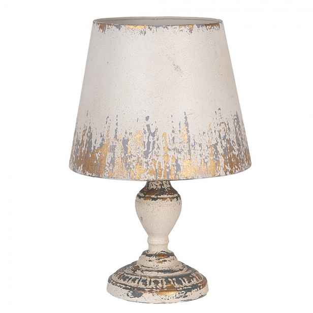 Béžová antik kovová stolní lampa Aurélia - Ø 32*47 cm E27/ma* 1*60W Clayre & Eef