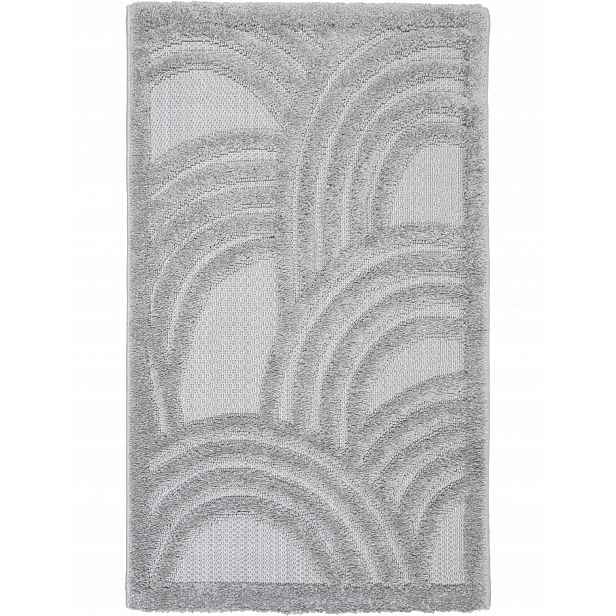Koberec Boho Cora 60x100 cm 3D Abstrakce Šedá