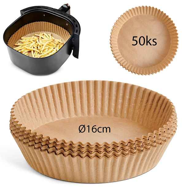 Papír na pečení do horkovzdušné fritézy 16x4,5 cm, 220 °C – Perfect Home 21616 (50 ks)