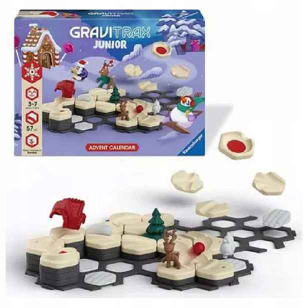 Ravensburger Adventní Kalendář Gravitrax – Vánoční Sada Pro Děti