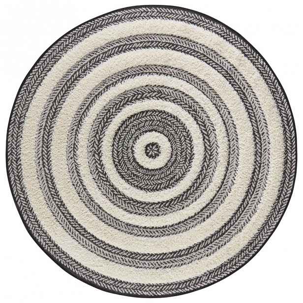 Šedo-bílý koberec Mint Rugs Handira Circle, ⌀ 160 cm