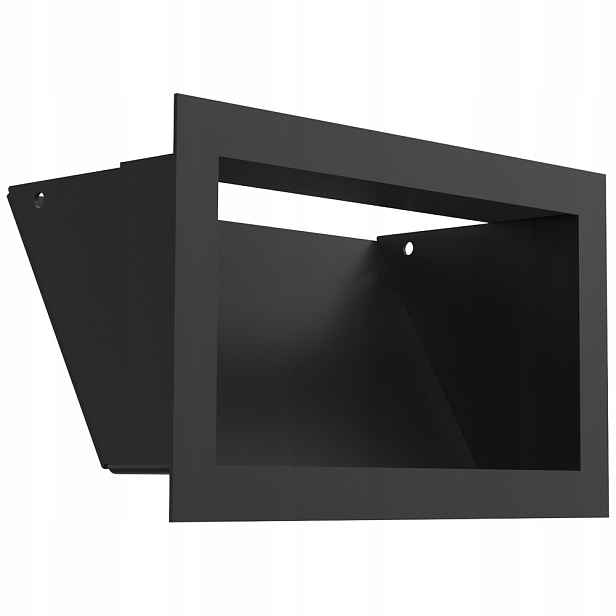Ventilační Mřížka Krbová Kratki Luft Sf 12x20 Černá Jednoduchá Ozdobná