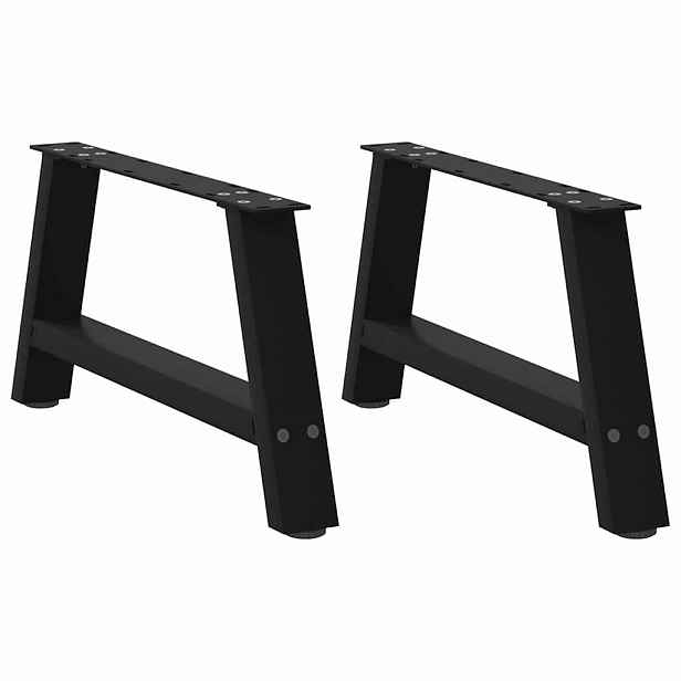 vidaXL Nohy konferenčního stolku ve tvaru A, 2 ks, černé, 60 x (30-31) cm, ocel