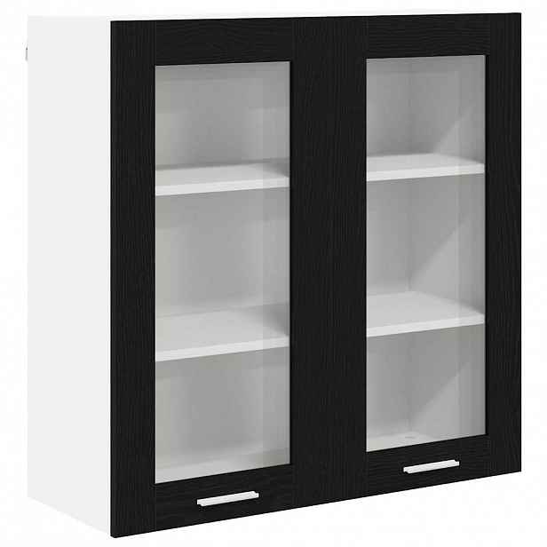 vidaXL Závěsná skříňka Černý dub 80 x 31 x 80 cm Kompozitní dřevo