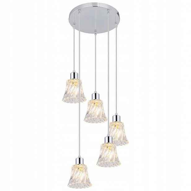 Klasická pětibodová závěsná lampa do obývacího pokoje