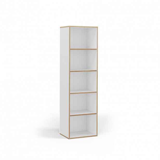 Vicco KNIHOVNA Tetrix Bílá 40 x 140 cm s 5 přihrádkami