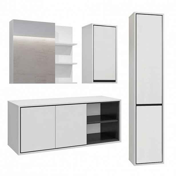 Petits-meubles KOUPELNOVÝ NÁBYTEK 120cm Sophéa 2er-Set Bílá