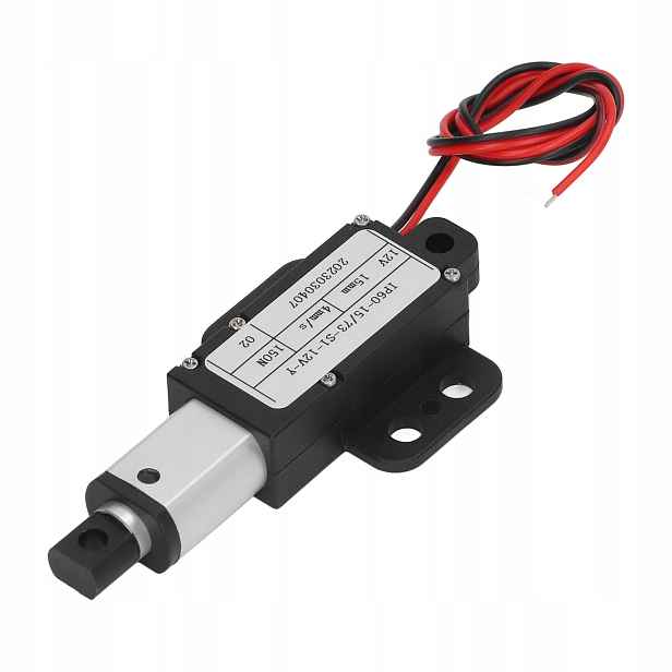 Malý Elektrický Lineární Aktuátor 150N 15mm 12V