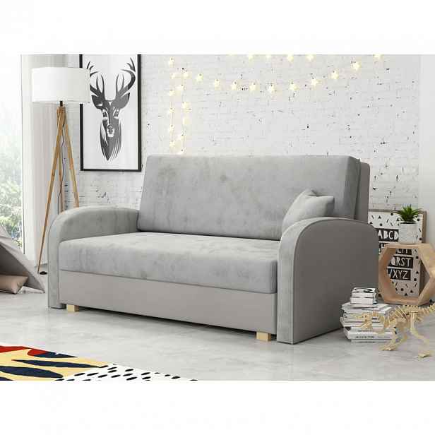 Rozkládací pohovka s úložným prostorem BELA SOFT 3 - šedá