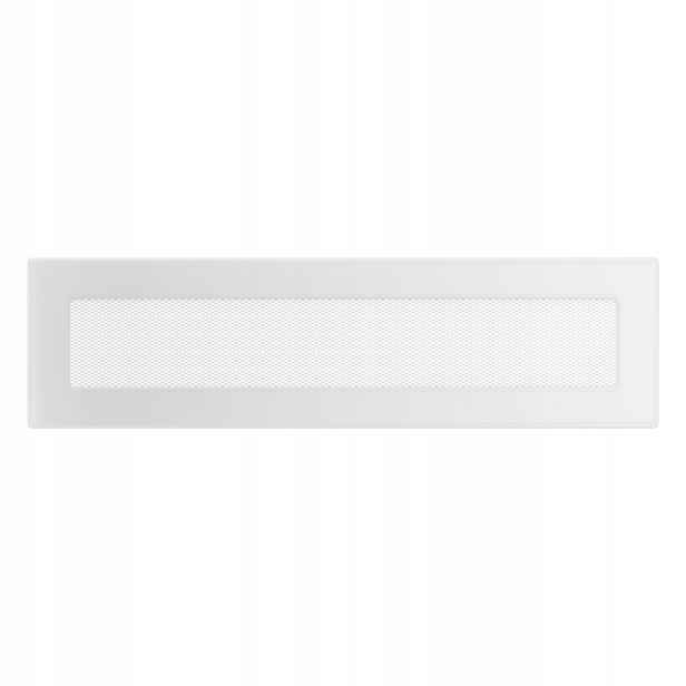 Ventilační Mřížka Krbová Kratki 11x42 Bílá s kapsou Síťka