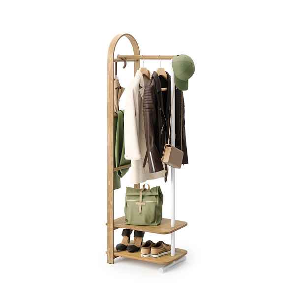 Věšák na oblečení 54 cm Umbra BELLWOOD - přírodní