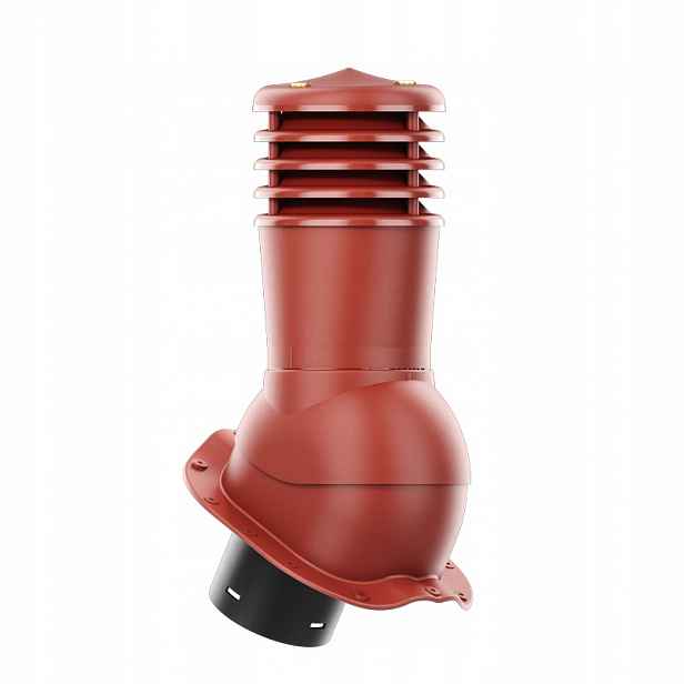 Větrací komín Smartline profil F fi 150 mm, nezateplený, červený