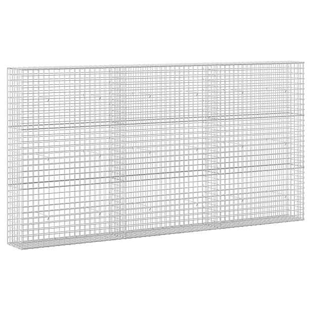 vidaXL Gabion s drátem 3,5 mm a síťkou 5x5 cm 300x30x150 cm
