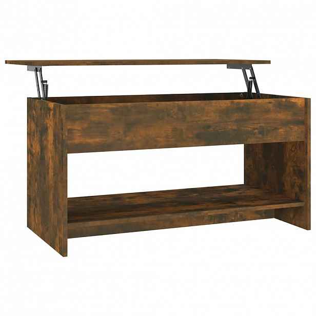 vidaXL Konferenční stolek kouřový dub 102x50x52,5 cm kompozitní dřevo