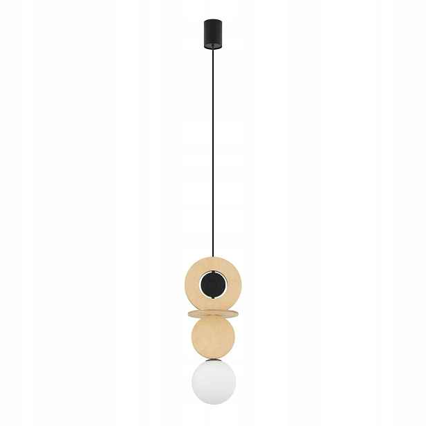 Závěsná lampa béžová Drops nad jídelní stůl Nowodvorski