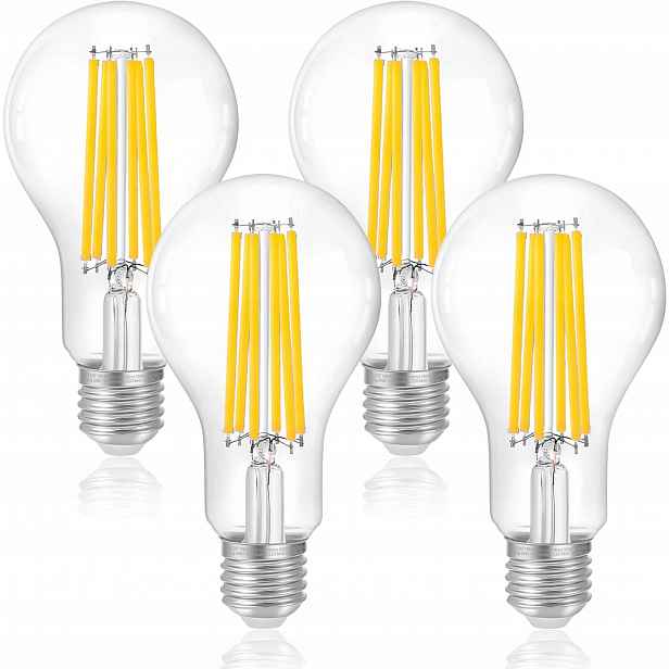 Led žárovka Flsnt, ekvivalent 200 W, žárovka E27, Edison 18 W, 4 ks