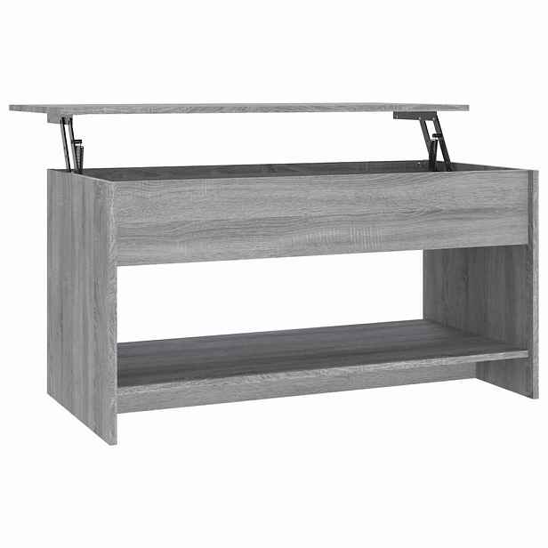 vidaXL Konferenční stolek šedý sonoma 102x50x52,5 cm kompozitní dřevo