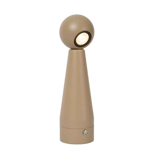 Lucide Ipsos bezdrátová stolní Led lampa 3W 3000K šedá