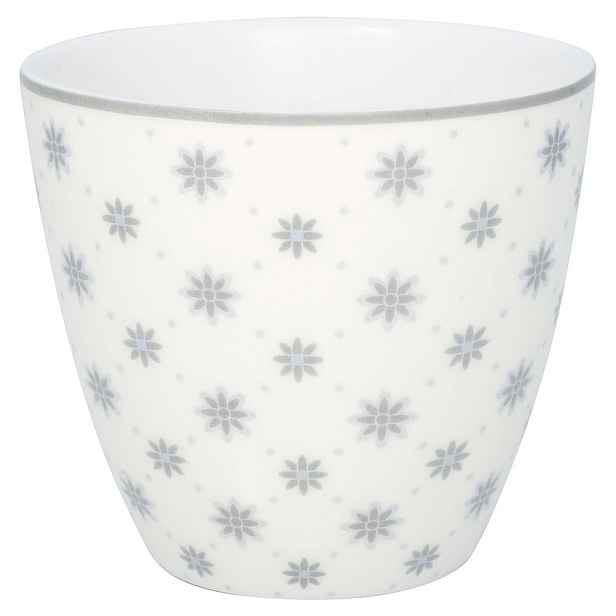 Šedý porcelánový šálek Green Gate Laurie, 300 ml