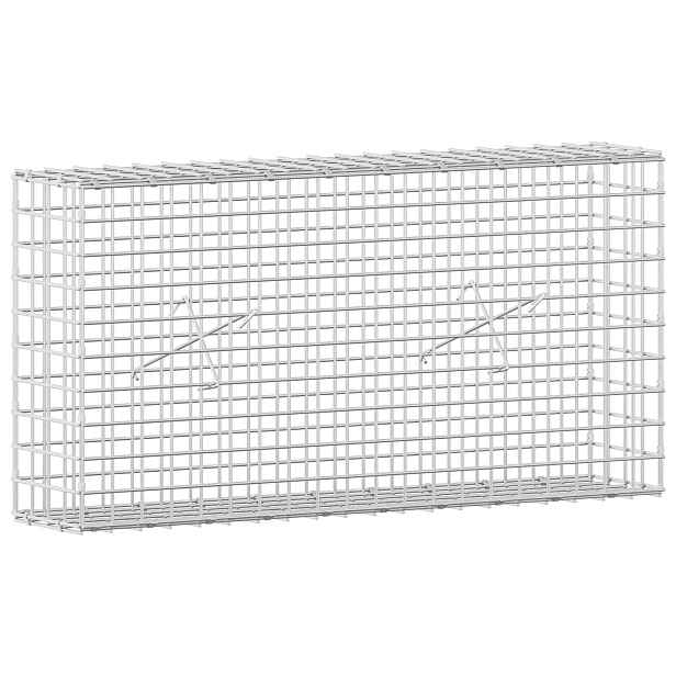 vidaXL Gabion s drátem 3,5 mm a síťkou 5x5 cm 100x20x50 cm