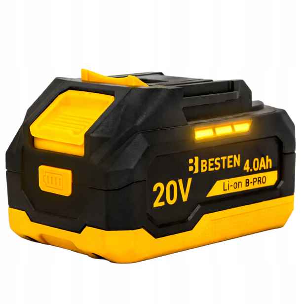 Akumulátor Baterie Besten B-pro Lithium-iontový systém 20 V 4.0 Ah Li-Ion