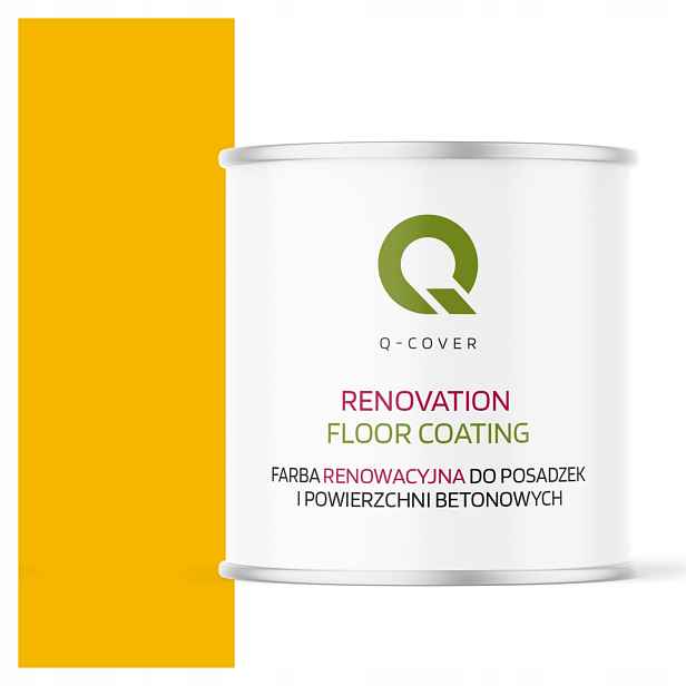 Barva Pro Renovaci Podlah Z Betonu Garáž Žlutá Kadmiová Ral 1021 Polomat 2,5L