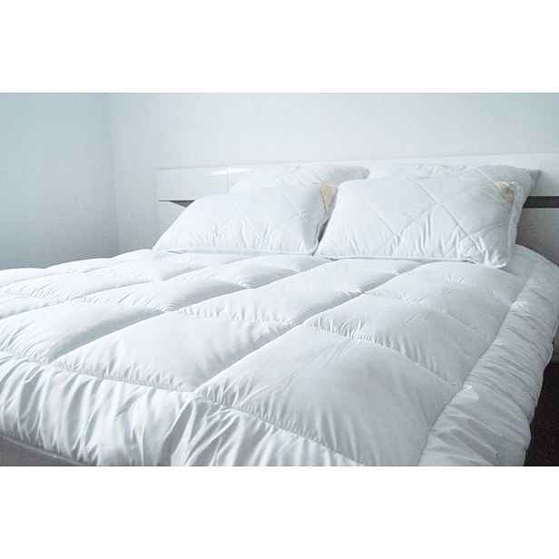 Přírodní Vlněná Přikrývka Letní 160 x 200 100% bavlna Merino Wool