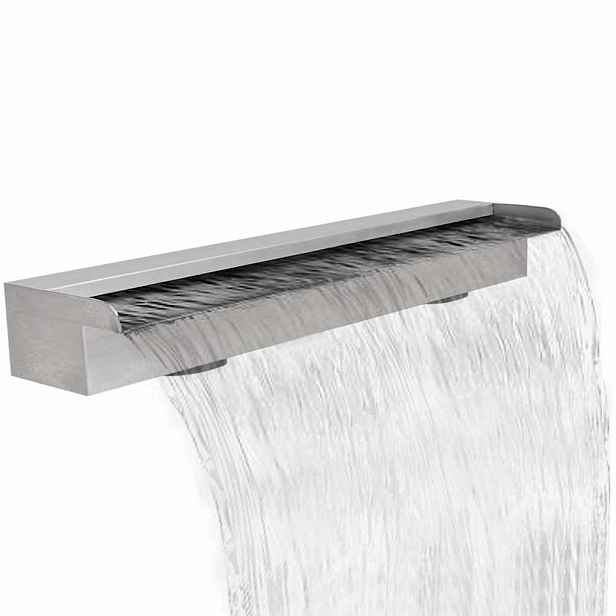 vidaXL Obdélníková bazénová fontána nerezová ocel 90 cm