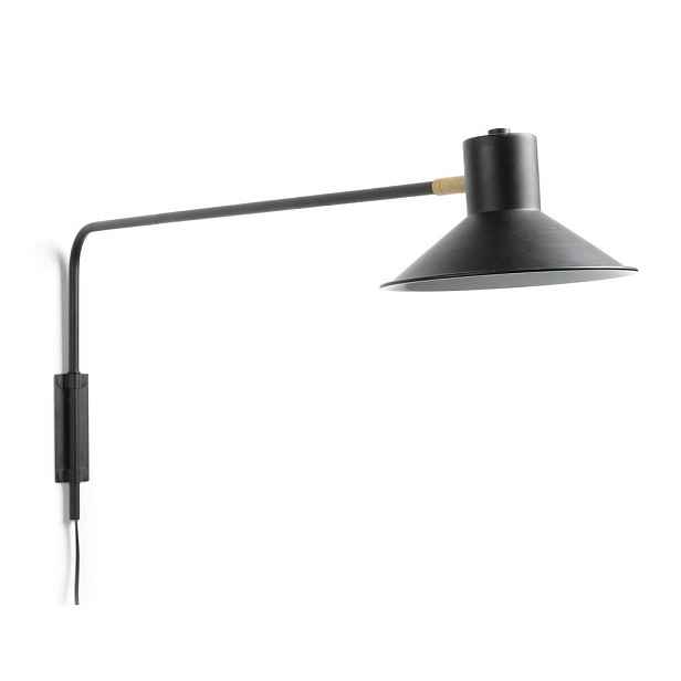 Černé nástěnné svítidlo ø 20 cm Aria – Kave Home
