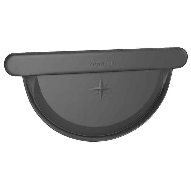 Čelo žlabu velké DEKRAIN ROBUST 280 RAL 9005 černá