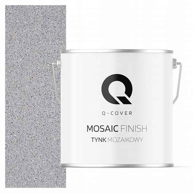 Mozaiková Omítka Mozaika 7KG Šedá M03 Ozdobná Pryskyřičná Fasáda Premium