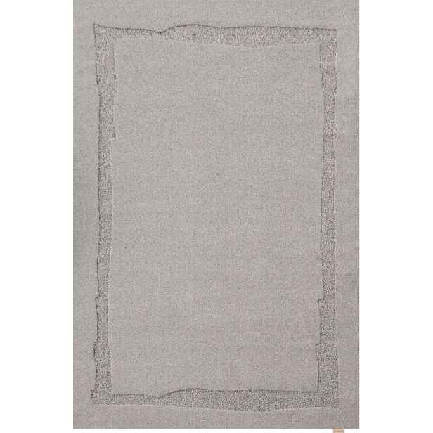 Šedý vlněný koberec 133x190 cm Morphic Rocca – Agnella