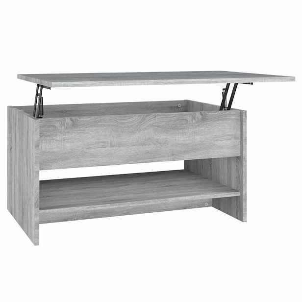 vidaXL Konferenční stolek šedý sonoma 80x50x40 cm kompozitní dřevo