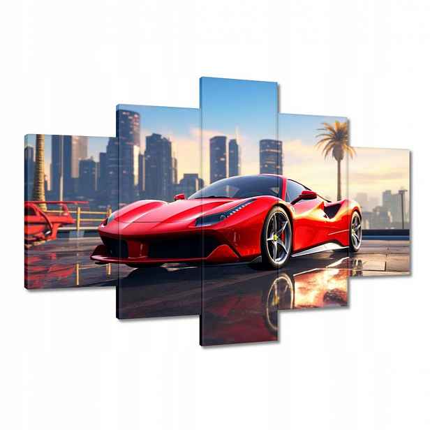 Obrazy 120x80 Červené Ferrari