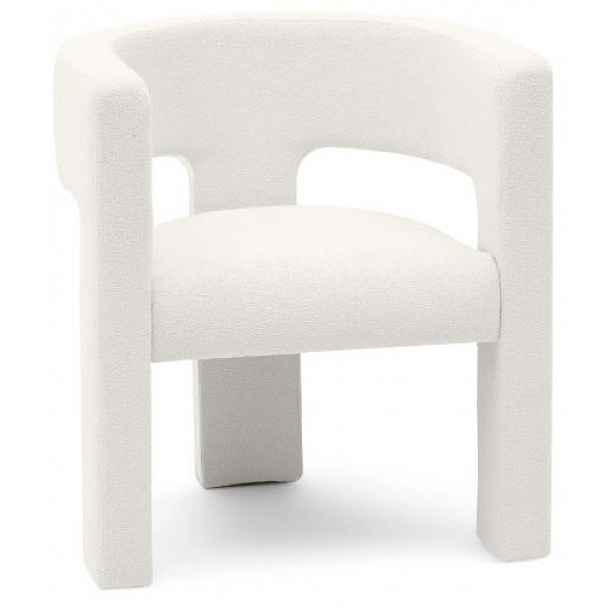 AKCE Bílé designové křeslo ALPAH B II. jakost