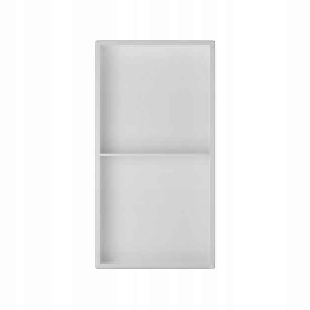 Koupelnová Polička Q-box 2 Podomítková Bílá 60x30x10 cm Aquauno