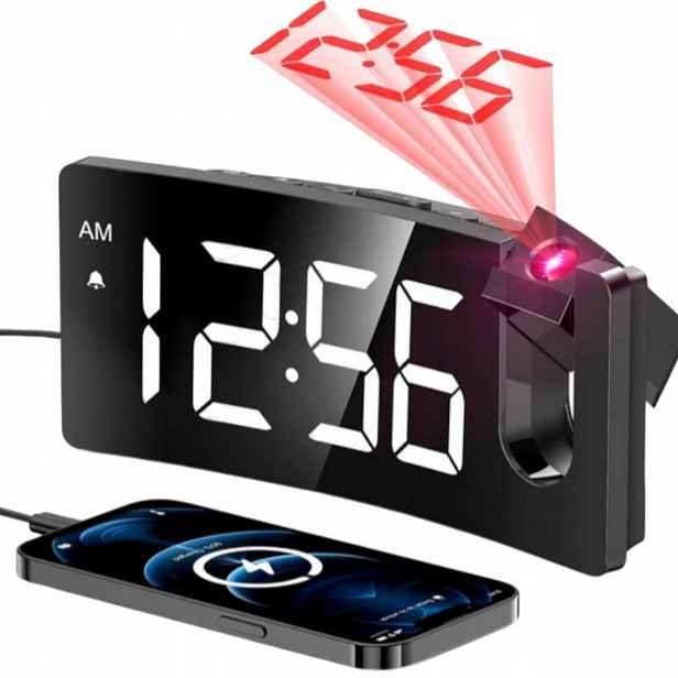 Led projekční budík – digitální hodiny s projektorem