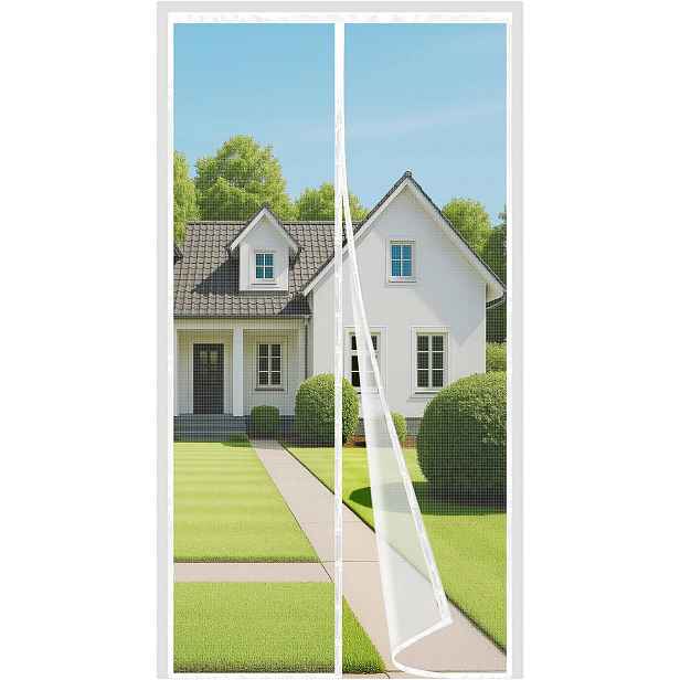 Moskytiéra 120 x 240 cm bílá na dveře bez vrtání