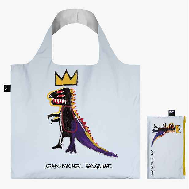 Skládací nákupní taška LOQI JEAN-MICHEL BASQUIAT Pez Dispenser