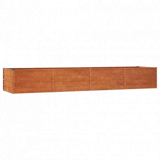 vidaXL Zahradní vyvýšený záhon rezavý 320 x 80 x 45 cm cortenová ocel